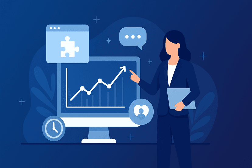 Illustration of digital transformation services